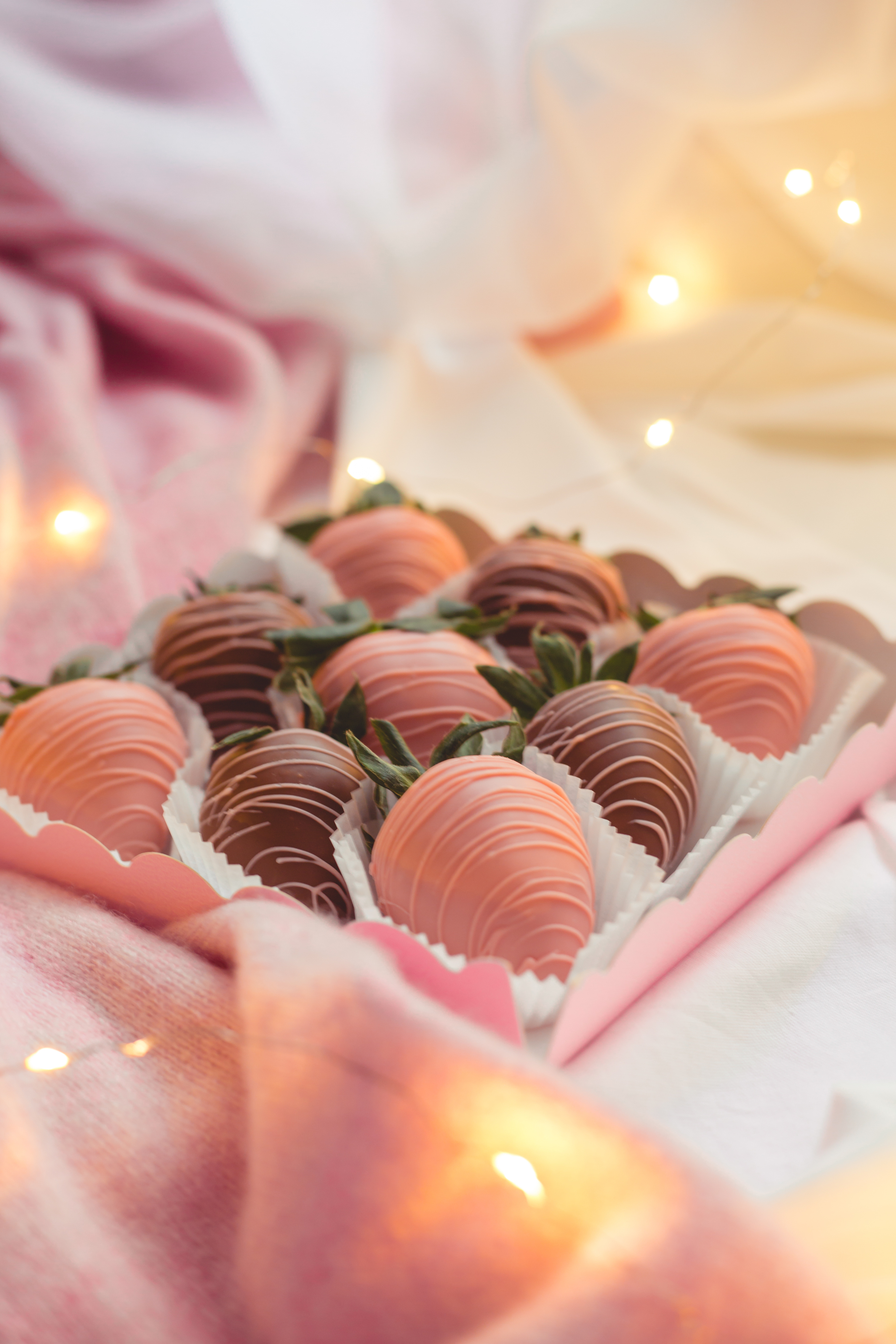 Shallow Focus of Chocolate Covered Strawberry 